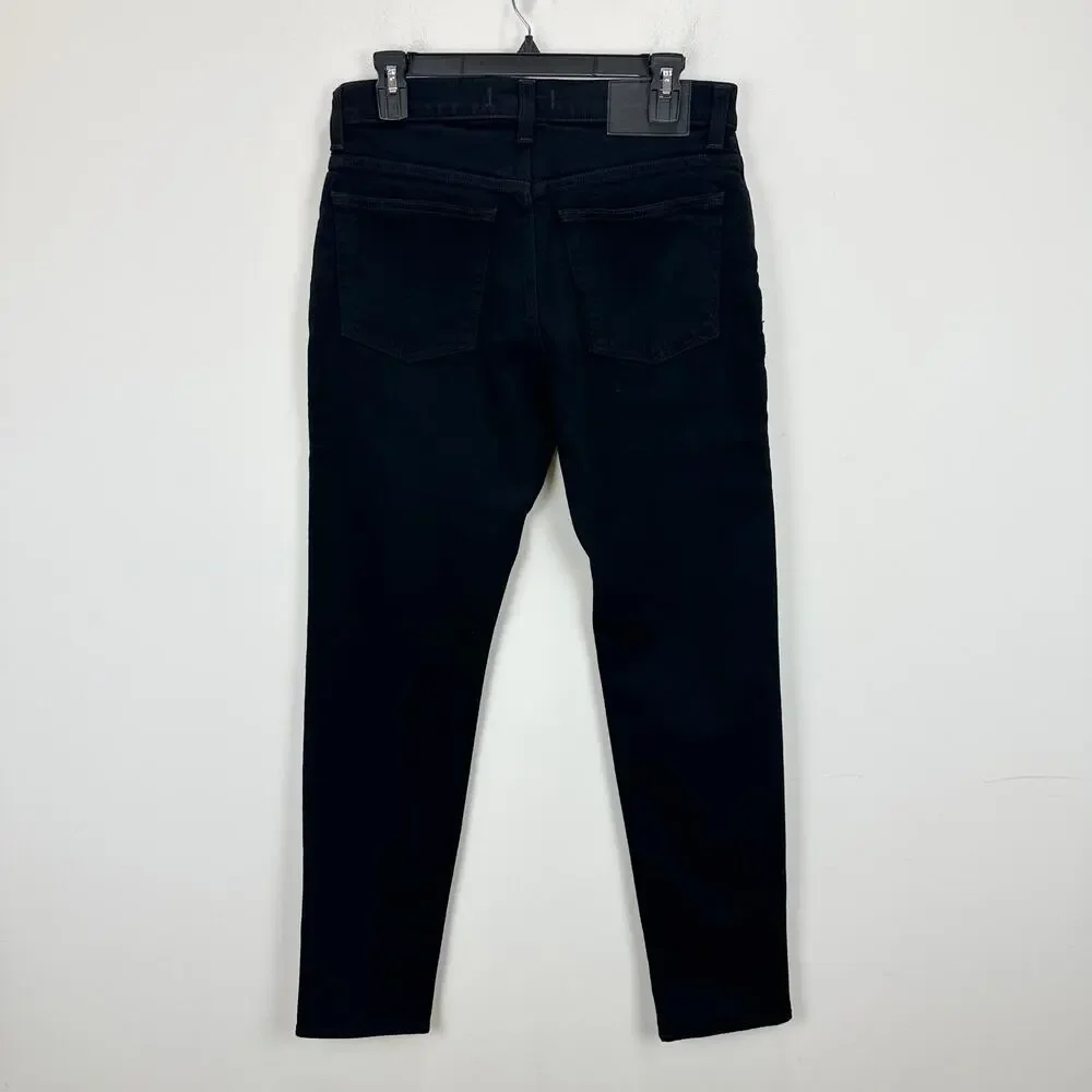 Madewell Athletic Slim Jeans Mens Tapered Stretch Denim Black Mid Rise 31/32 NWT